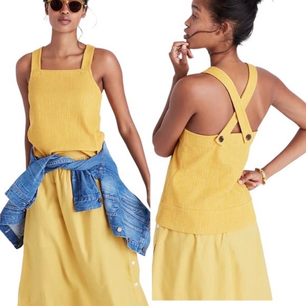 Madewell Apron Cross-Back Tank Top